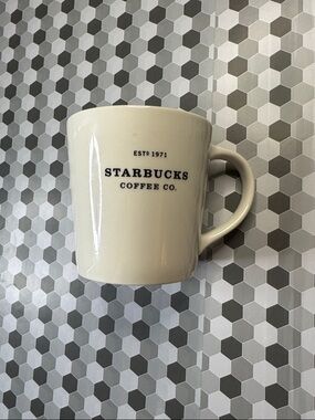Starbucks Cream Ceramic Mug with Black Logo